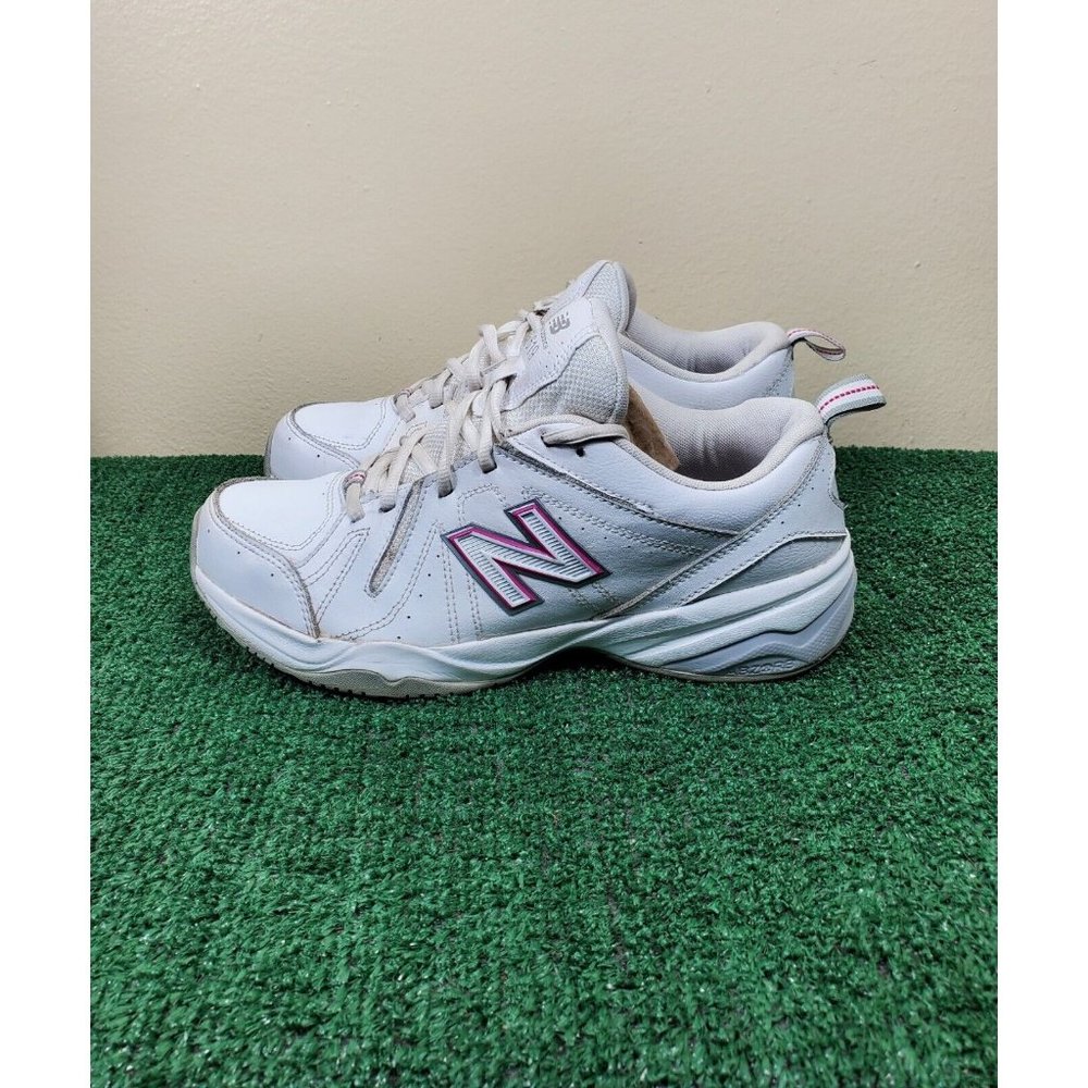 New Balance 619 Women's Size 9.5D White Leather Athletic Shoes - WX619WP